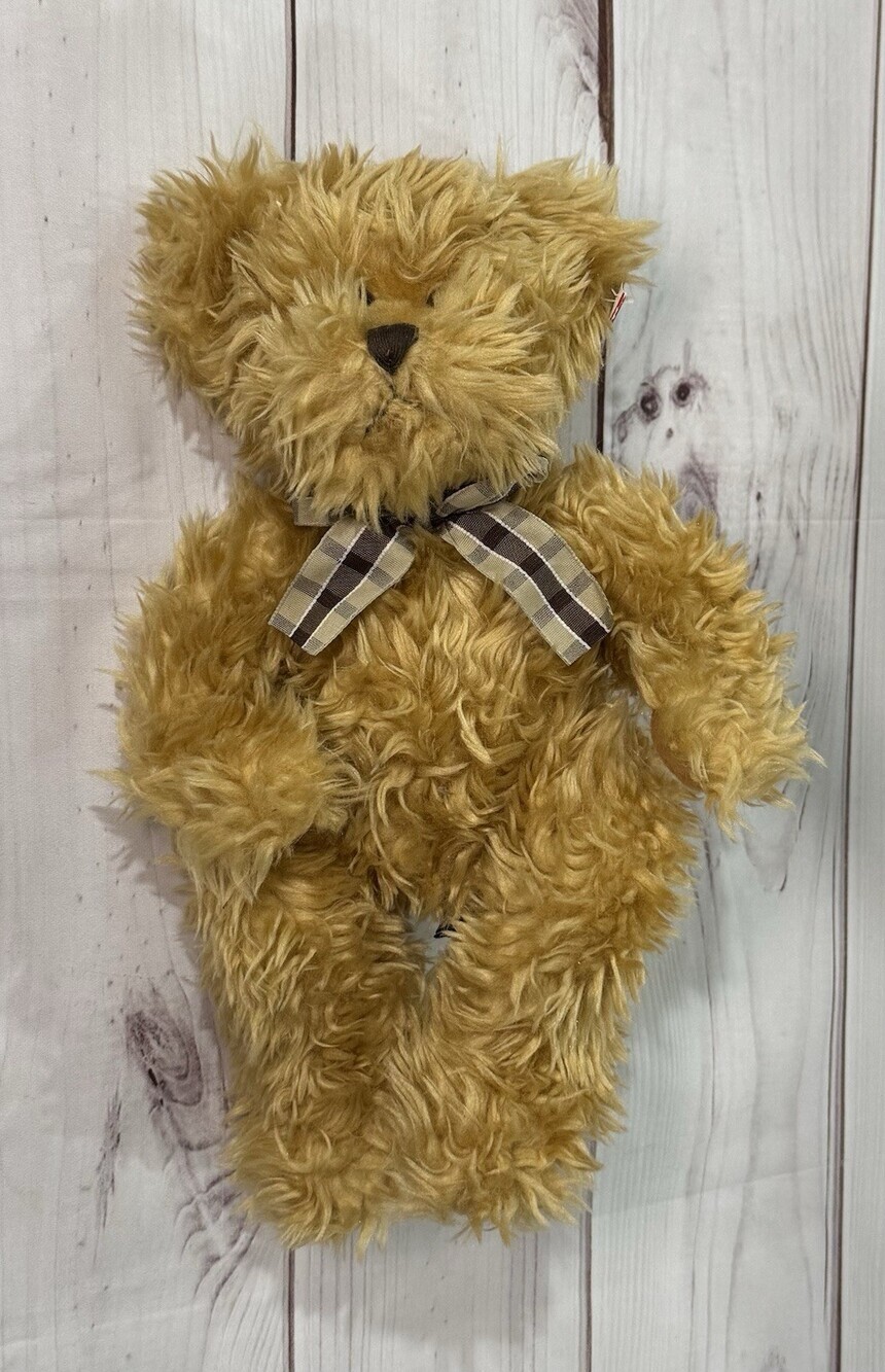 RUSS Benjamin Bear Brown Soft Plush Collectable Cute - Picture 4 of 8